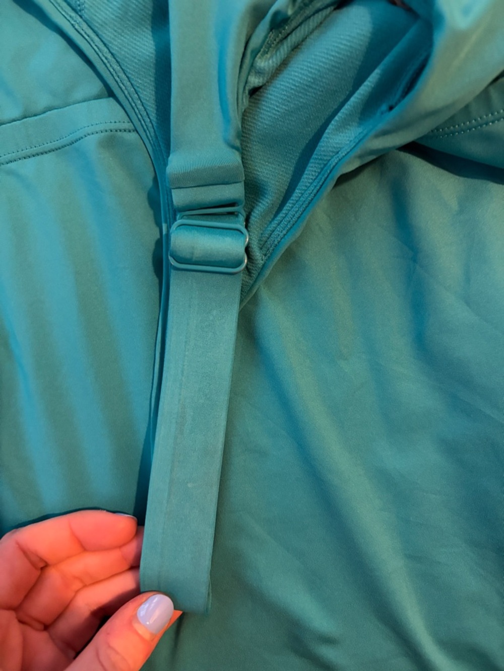 Nike Aqua Blue Tankini Top with Black Swim Shorts - Picture 4 of 6